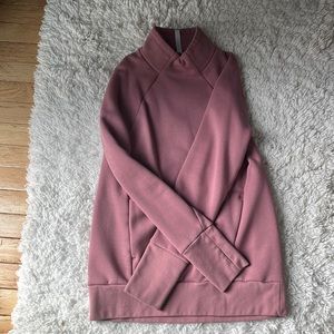 Fabletics pink high neck sweatshirt